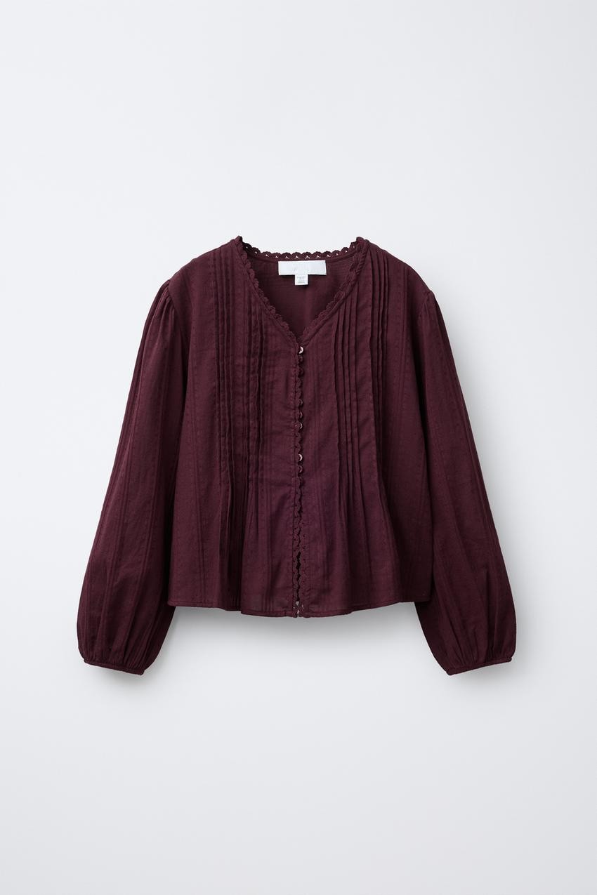 TEXTURED ROMANTIC SHIRT