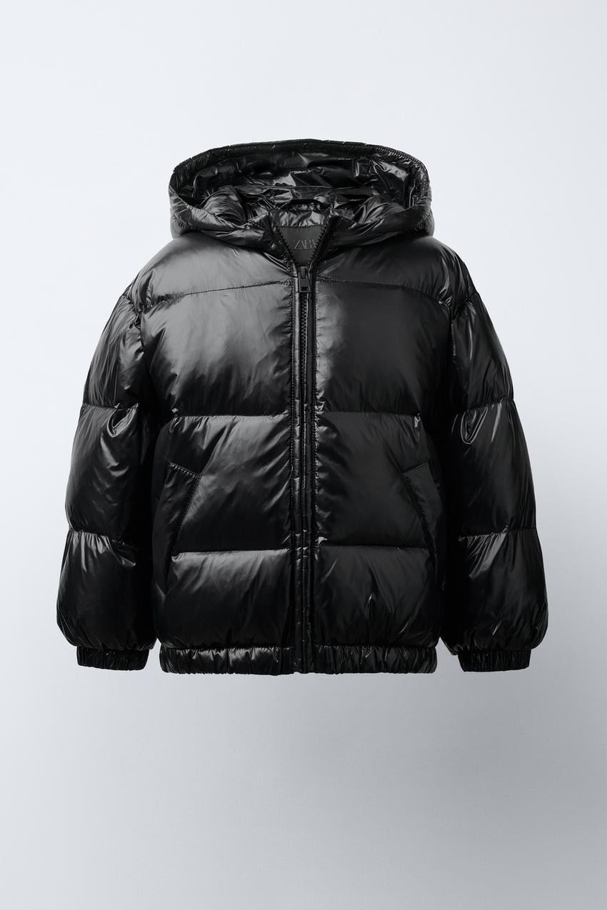 FEATHER DOWN HOODED WATER-REPELLENT PUFFER JACKET